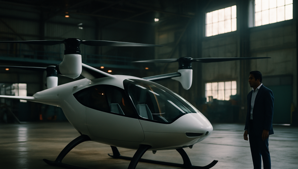 India's Electric Flying Taxi Prototype Unveiled India's Electric Flying Taxi Prototype Unveiled