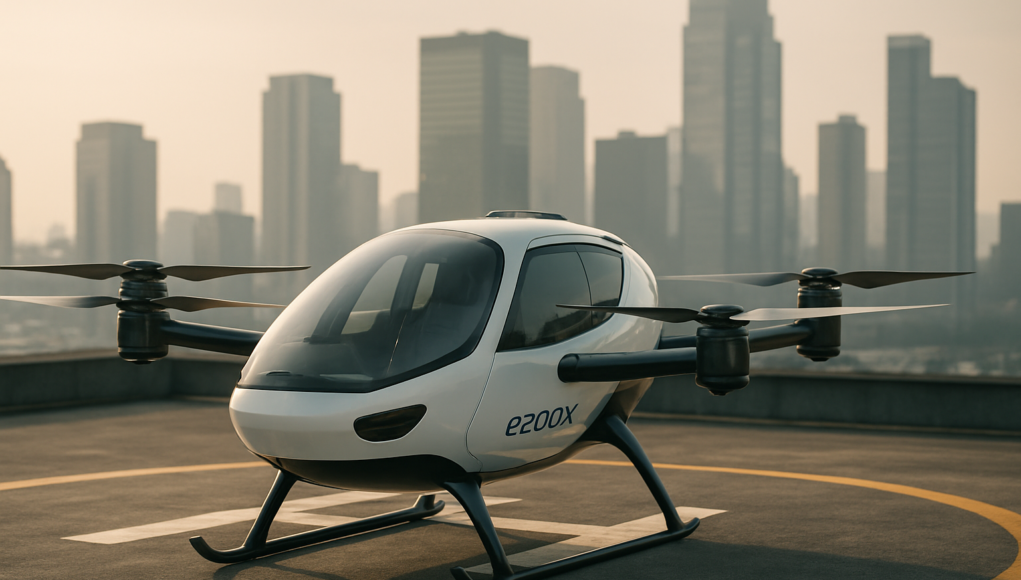 IIT Madras eVTOL Startup Unveils e200X Compact Air Taxi IIT Madras eVTOL Startup Unveils e200X Compact Air Taxi