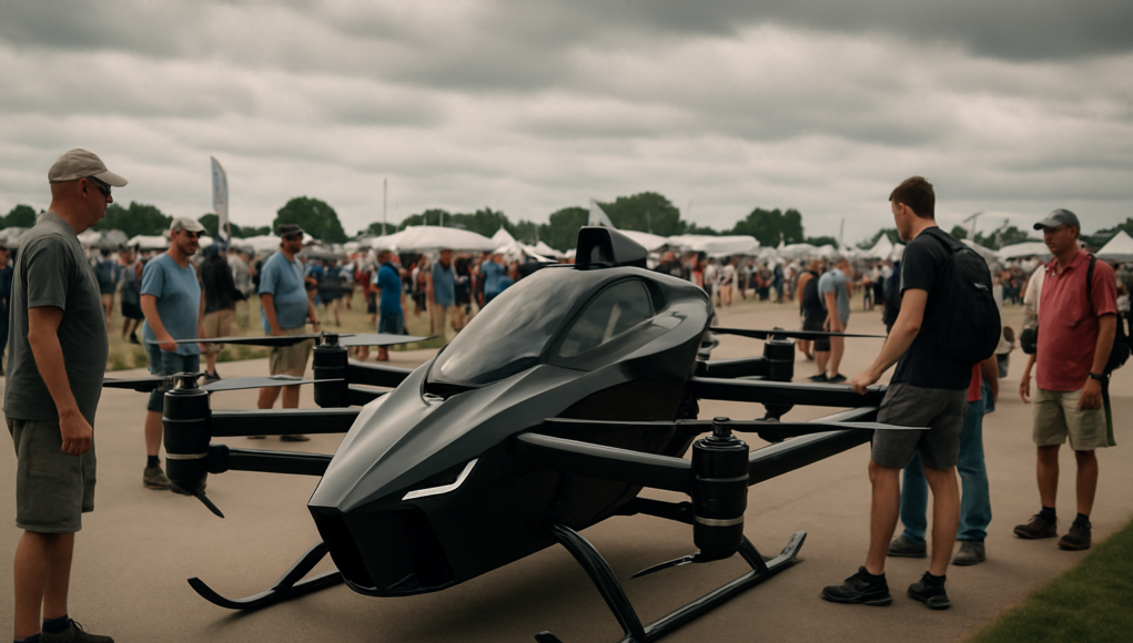 Jetson eVTOL Lands at Oshkosh 2026 Airshow Jetson eVTOL Lands at Oshkosh 2026 Airshow