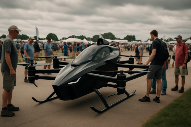 Jetson eVTOL Lands at Oshkosh 2026 Airshow Jetson eVTOL Lands at Oshkosh 2026 Airshow