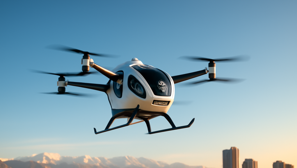 EH216-S Makes Central Asia's First Pilotless eVTOL Flight