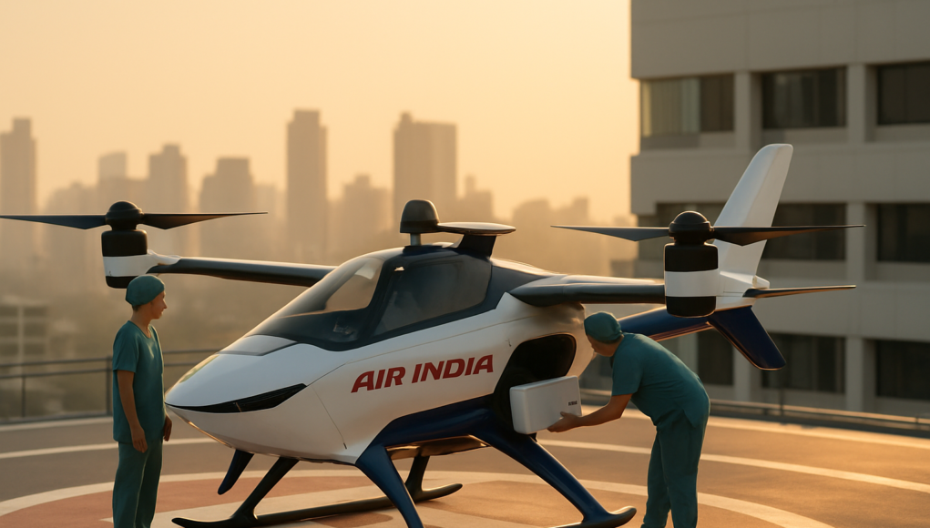 Air India Partners on Flying Cars for Medical Logistics