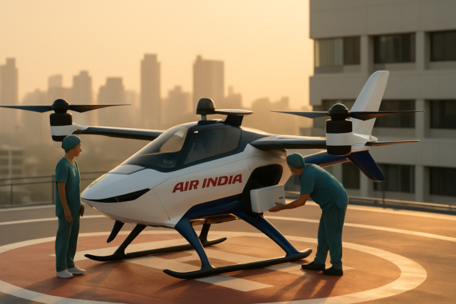 Air India Partners on Flying Cars for Medical Logistics Air India Partners on Flying Cars for Medical Logistics