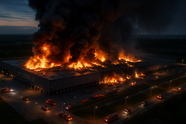 Ukrainian Drones Strike Russia, Wildberries Warehouse Fire Ukrainian Drones Strike Russia, Wildberries Warehouse Fire