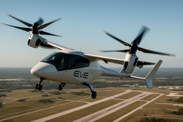 Eve eVTOL Completes First Partial Transition Flight Eve eVTOL Completes First Partial Transition Flight