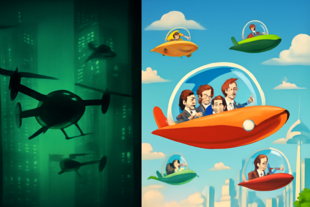 Warner Bros Matrix 5 & Jetsons: Different Futures of Urban Air Mobility Warner Bros Matrix 5 & Jetsons: Different Futures of Urban Air Mobility