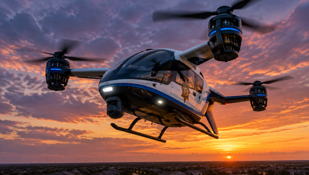 Florida Police Deploy Loud eVTOL Drone for Patrols