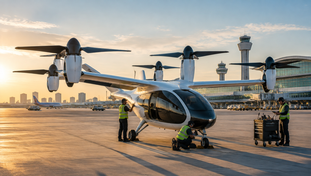 Electric Aircraft Land at Tampa International